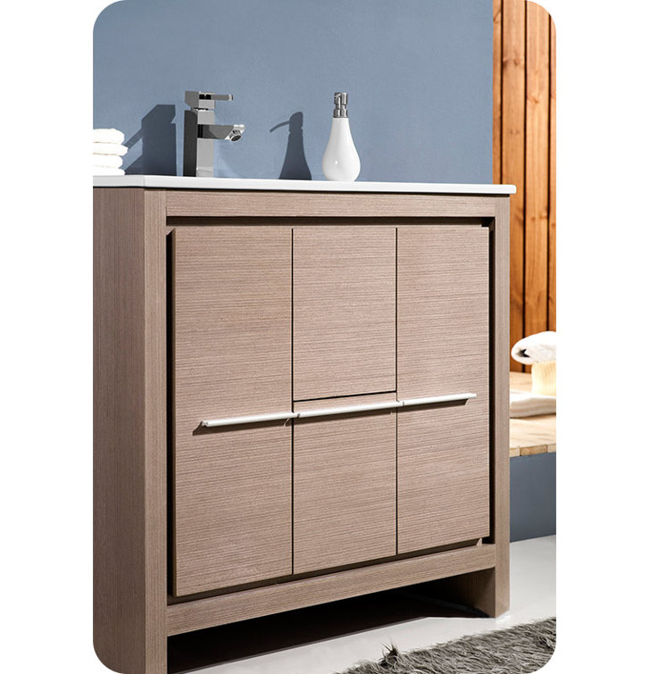Fresca Allier 36" Single Bathroom Vanity Set with Mirror & Reviews